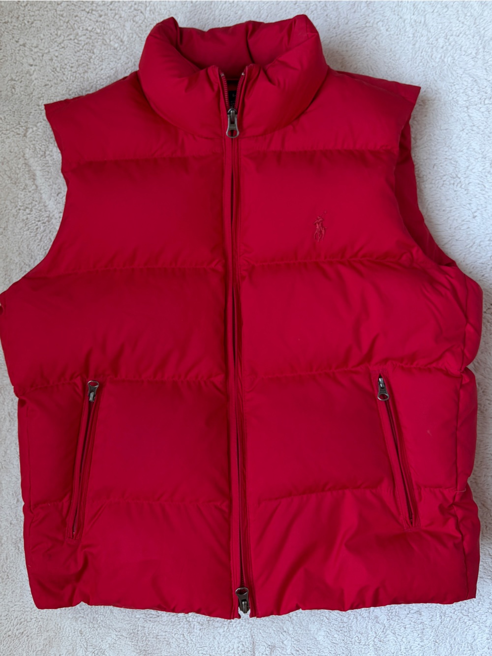 Ralph Lauren Red Puffer Down Vest - Women Size Small